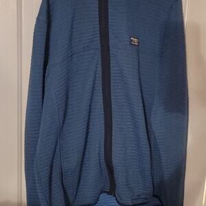LL Bean Airlight Knit Hoodie Dusk Blue Size L Tall New with Tags